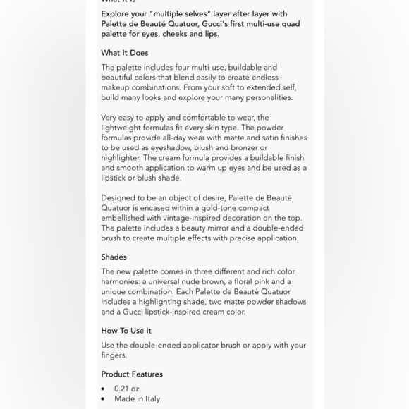 Gucci Makeup Bundle: lip, eye, powder, brush, & hair. All NEW ITEMS. - Picture 17 of 17